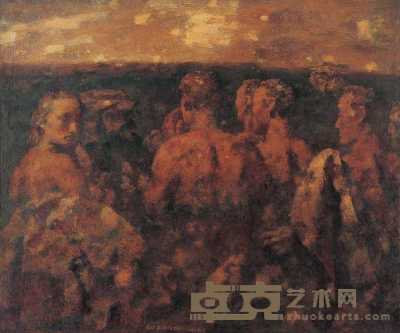 徐福厚 1997年作 《人与织物》 149×179cm